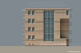 Budynek Komunalny PUNKT 15 Mieszkań  - elewacja - 3